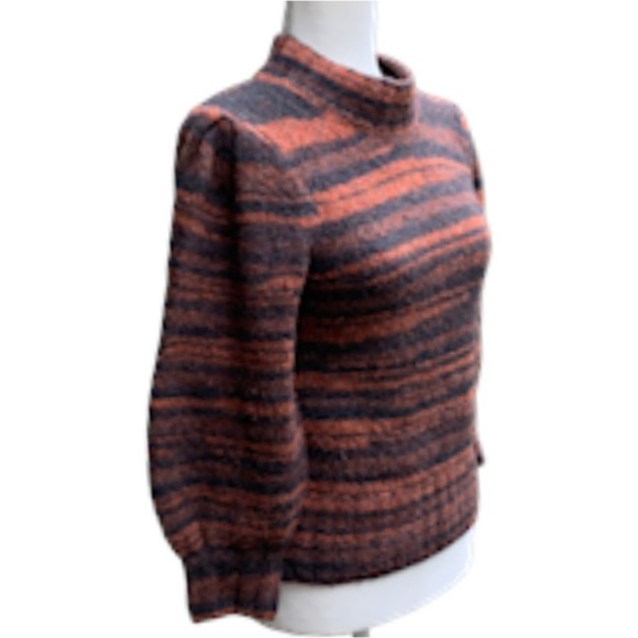 Veronica Beard Lumina Sweater XS Stripes Merino Wool  Cozy - Picture 4 of 13